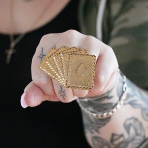 Melody Ehsani The Deck of Cards Two-Finger Ring